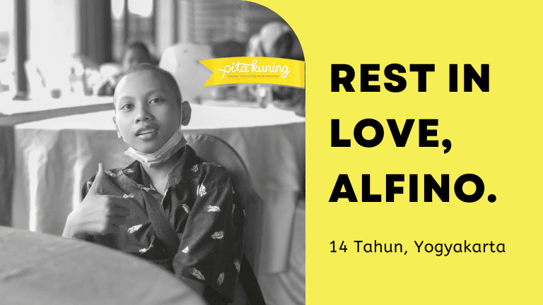 7 bulan melawan kanker, rest in love Alfino