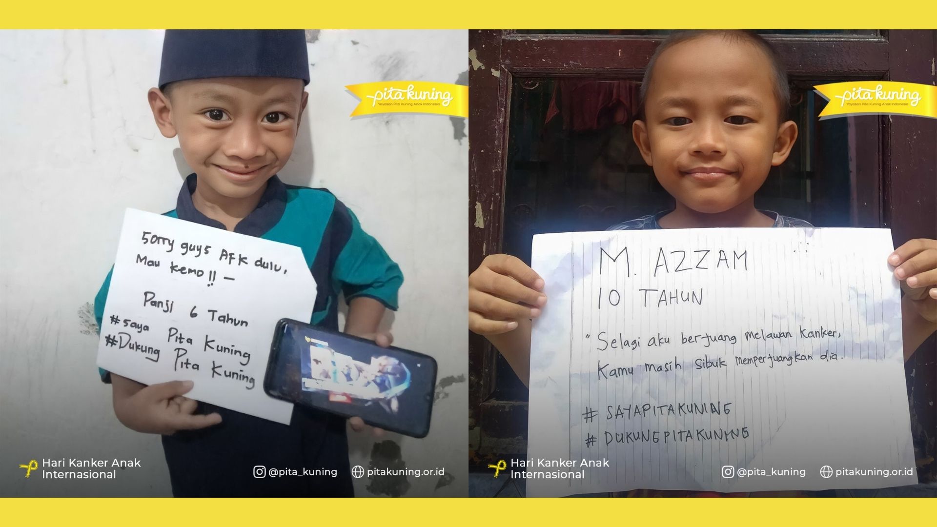 Hari Kanker Anak Sedunia Anak Pita Kuning