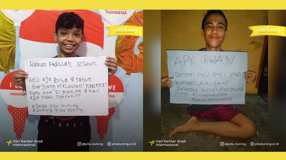 Hari Kanker Anak Sedunia Anak Pita Kuning