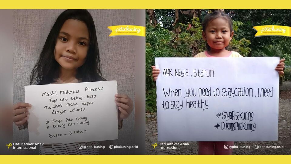 Hari Kanker Anak Sedunia Anak Pita Kuning