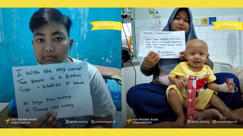 Hari Kanker Anak Sedunia Anak Pita Kuning