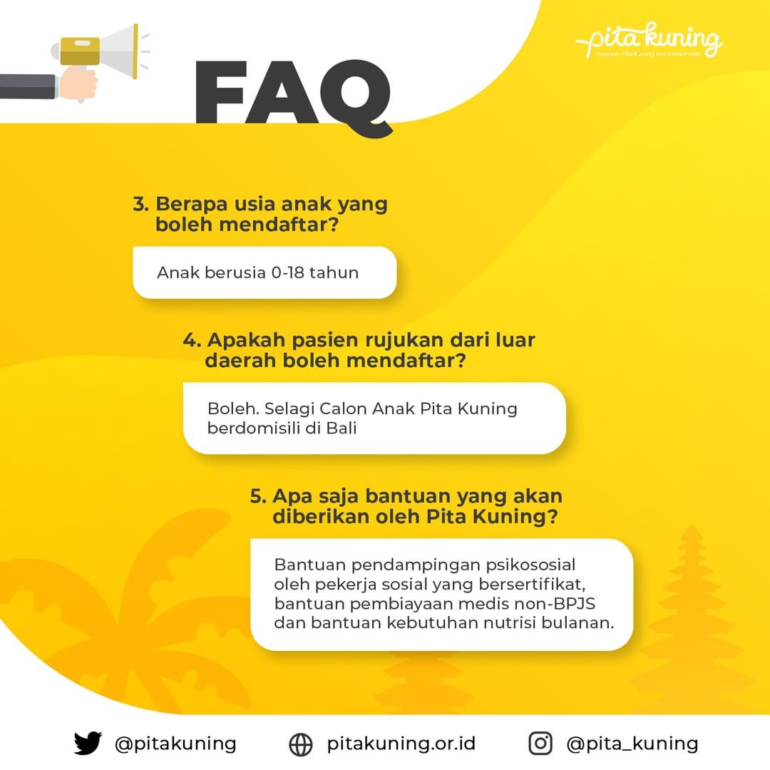 Pendaftaran Anak Kanker Pita Kuning Bali