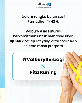 Berdonasi untuk anak dengan kanker di Pita Kuning Valbury Futures