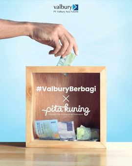 Berdonasi untuk anak dengan kanker di Pita Kuning Valbury Futures