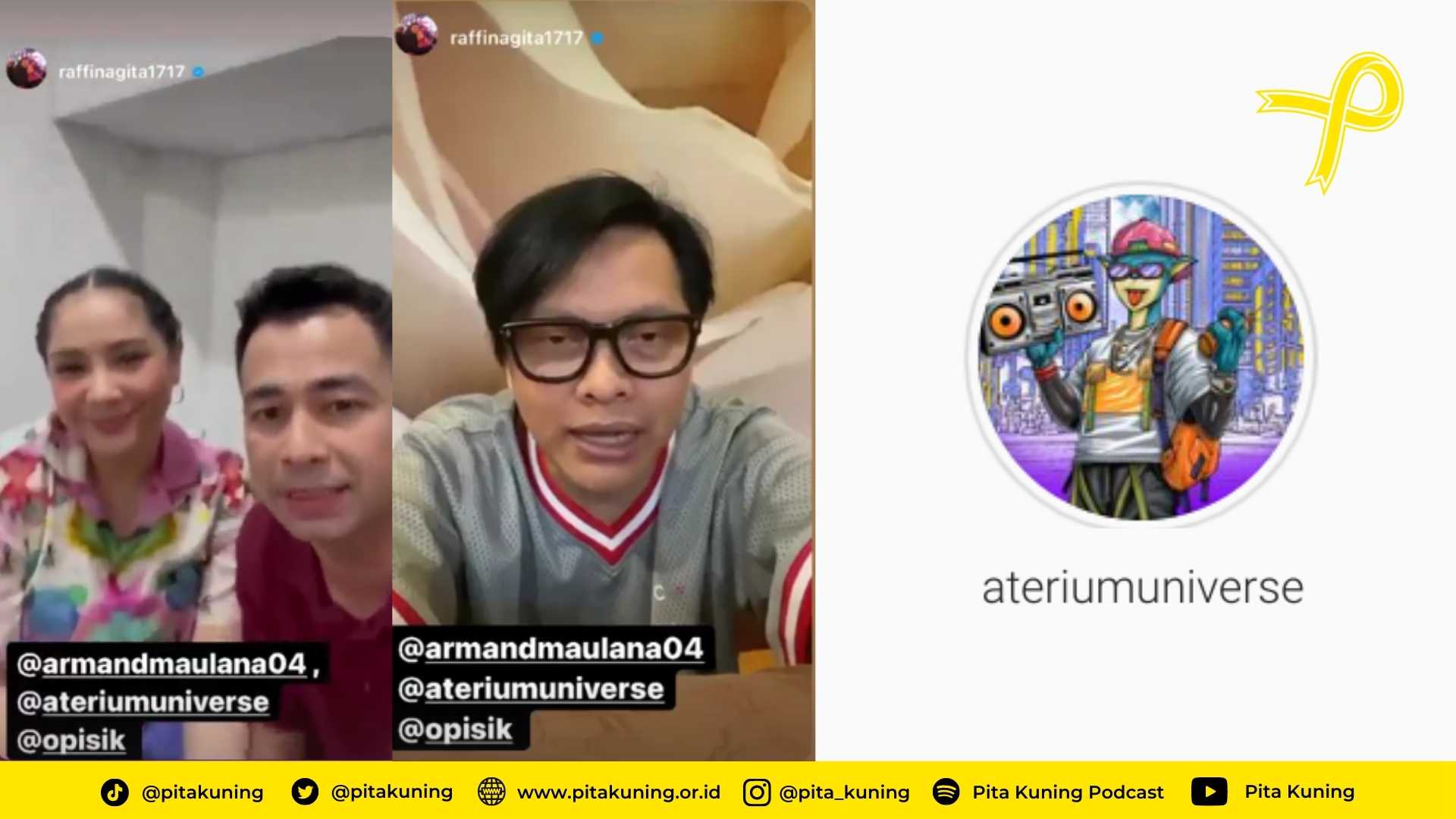 Lelang 4 NFT bersama Armand Maulana dan Raffi Nagita
