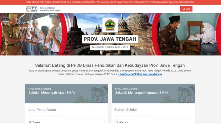 PPDB Jateng 2022