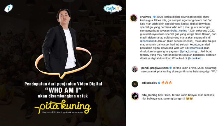 Erwin Wu Menyalurkan Bantuannya untuk Pita Kuning