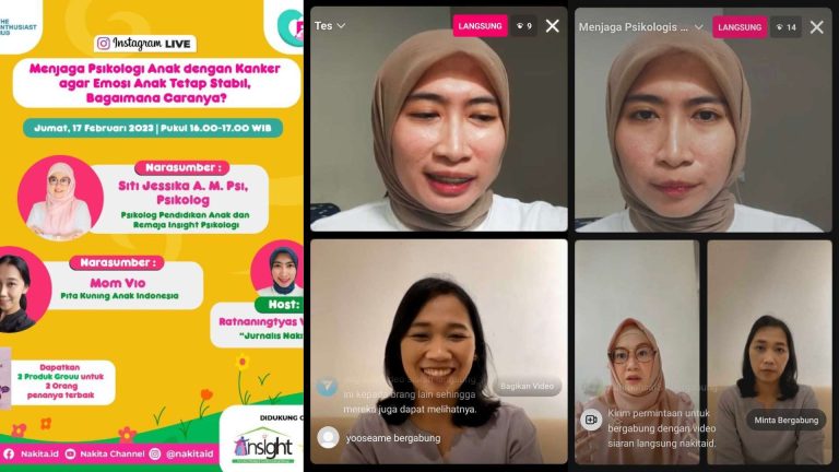 Menjaga Psikologi Anak dengan Kanker Pita Kuning Nakita