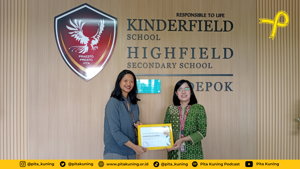 Kinderfield Depok Donasikan Hasil Charity Week 2025 Untuk Anak dengan Kanker Pita Kuning