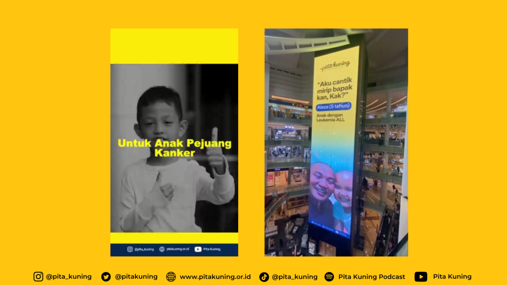 Penayangan Materi Pita Kuning di OOH MING Promotion