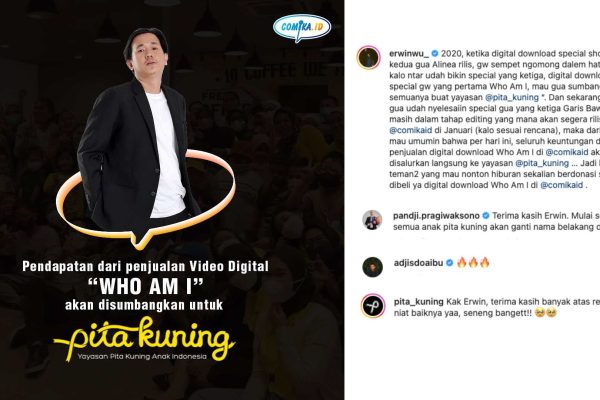 Erwin Wu Menyalurkan Bantuannya untuk Pita Kuning