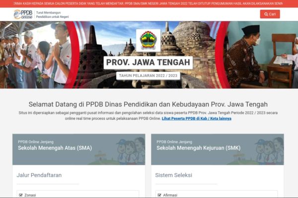 PPDB Jateng 2022