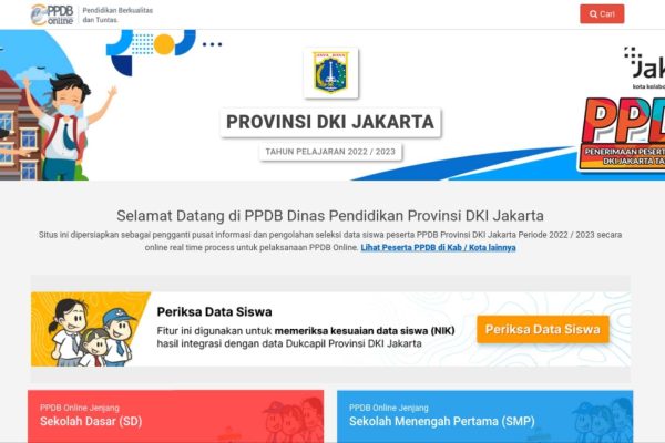 PPDB Online Jakarta -- Cara Cek, timeline, pengumuman