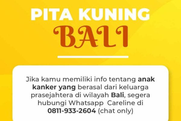 Pendaftaran Anak Kanker Pita Kuning Bali