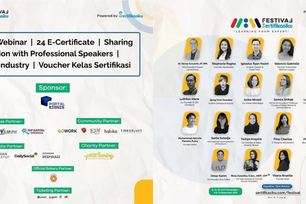Festival Sertifikasiku bersama Pita Kuning Hadirkan 24 Kelas dari 24 Ekspert